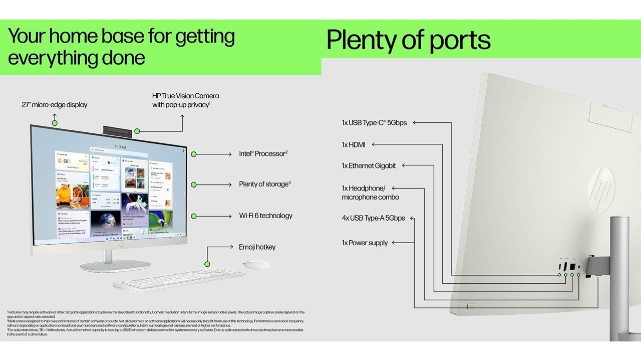 HP 68.6 cm (27) All-in-One Desktop PC 27 CR1009in